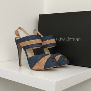 Alexandre Birman denim pumps made in Italy